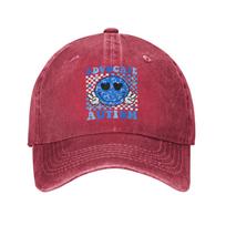 Groovy Hippie Smile Advocate Autism Awareness Unisex Women  Cool Baseball Cap Hats Visor Protection Snapback Cotton tops gorras Adjustable