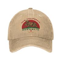 Republic California Trucker Hat Merch For Unisex Baseball Cap  Vintage Wear Cap Adjustable Adjustable beige