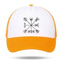 Vikingų Vegvisir Kompasas Putplasčio Trucker Kepurė Unisex Visiškai Juoda Tinklelio Galinė Snapback Kepuraitė Šiaurės Rūnos Vasarinės Beisbolo Kepurės Kepuraitė Vyrui