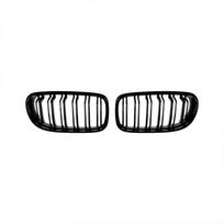 For BMW 5 Series E90 E91 2009-2012 High Quality ABS Double Lines Kidney Grille Car Front Bumper Grill Glossy Black