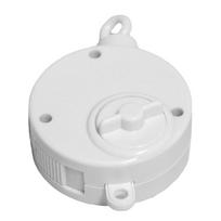Plastic Pull String Cord Music Box With Musical Movement Pull String Music Box in White Plastic Box balta