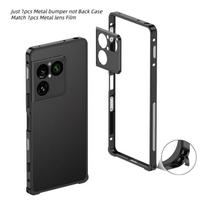 Prabangus metalinis buferio dėklas Sony Xperia 1 VIII 5G 2026, aliuminio rėmas, apsauginis dangtelis + metalinė objektyvo apsauginė plėvelė For Sony Xperia 1 VIII 5G 6.5" 2026&Opp Bag