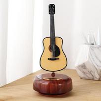 Music Box With Rotating Guitar Violin Saxophone Musical Base Instrument Miniature Creative Artware Gift