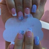 Reusable Press-On Nails French Tip Design Minimalist INS Style Nail Tips With Glue Or Jelly Adhesive Gel Adhesive Type