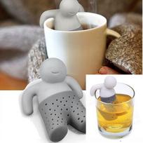 1 vnt. arbatinukas mielas arbatos infuzinis arbatos koštuvas Kavos ir arbatos rinkiniai Silikoninė arbata white