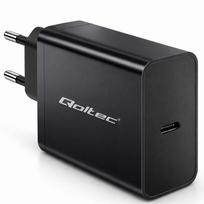 Qoltec Super Quick PD Charger | 1xUSB-C | 65W | 5-20V | 3-3.25A | Laptop | Smartfon | Black