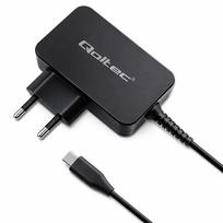 Qoltec GaN POWER PRO charger | 1xUSB-C | 90W | 5-20V | 3-4.5A | Laptop | Smartfon | Black