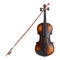 44 Smuiko Rinkinys Matinis Medinis Korpusas Plieninės Stygos Rankų Darbo Pradedančiųjų Smuikas Styginių Instrumentas