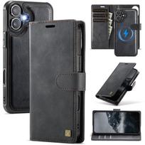2-in-1 Magnetic Magnetic Detachable Wallet Case for iPhone 17/17 Pro/17 Max/17 Air - PU Leather, Card Slots, MagSafe Charging, 360° Protection Apple iPhone 17 juoda