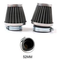 Motociklo oro filtras Grybo galvutės filtrai Universalus 35mm 44mm 50mm 54mm 60mm Motociklo oro įsiurbimo filtro valiklis Juodas 52MM