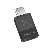 Creative Bluetooth Audio Transmitter for aptX Adaptive up to Connection BT-W5 5.3 HP-BTW5 PS4/PS5/Nintendo Switch, 24-bit/96kHz, USB-C juoda