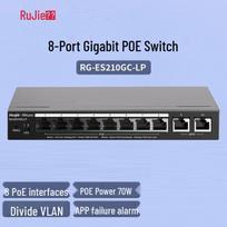 Ruijie RG-ES210GC-LP 10-Port Gigabit PoE Managed Switch