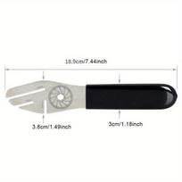 1PC Bicycle Tool Disc Brake Rotor Alignment Truing Tools Flattening Correction Wrench Stainless Steel Bike Repair Tool White
