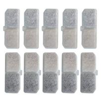 10 Pcs Pet Water Fountain Filter with Coconut Activated Carbon Easy Assemble Purification Performance Durable 1