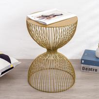Light luxury wrought iron coffee table sofa side table modern minimalist coffee table bedside corner table living room balcony auksas