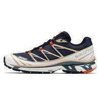 Salomon XT-6 India Ink Safari Unisex sportbačiai Mėlyni Raudonai oranžiniai L41455200 40 black