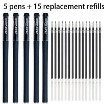 20/30pcs Pack of Executive/business Gel Pens, Black Ink, Suitable for Professionals, Students, Office and School Supplies