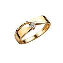 Minimalist Mobius Band Ring with Single Stone Accent Fashionable Geometric Design Elegant Metal Jewelry for Women 10 auksas