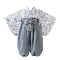 Baby Hakama Girls and Traditional Japanese Formal First Shrine First Festival [regalo] 2-Piece Set, 70-90cm, Boys, Separate, Wear, Baby's Visit,