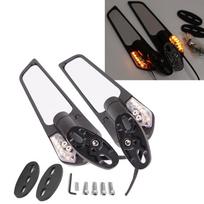 Modified Motorcycle Mirrors For Kawasaki Ninja 250 300 400 650 H2 H4 Adjustable Rotating Rearview Wind Swivel Wing Side Mirror