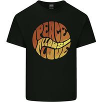 Peace Allows Love Quote Hippie Unisexs Light Cotton TShirt S