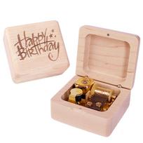Professional Wholesale Maple Wooden Music Box Carving Custom Movie Game Pop Melody Music Creative Marketing Gift Souvenir