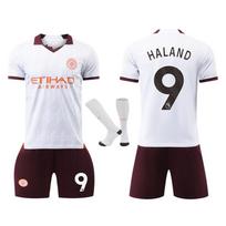 Manchester City Haaland Vaikų Futbolo Marškinėlių Rinkinys Sporto Įranga Baltas Poliesteris Kvėpuojantis Greitai Džiūstantis Treniruočių Rinkinys 130-140 CM balta