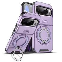 For Nothing Phone 4a Case Nothing Phone 4a Cover Magnetic Ring Armor Slide Camera Lens Case Magsafe Wireless Charge Cover Nothing Phone (4a)