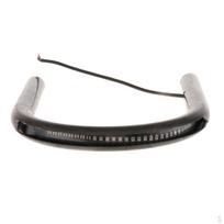 Lenktynininko sėdynės rėmo lankas su LED šviesa 175mm