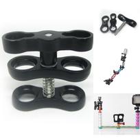 Diving  Light Ball Head Clamp Adapter Ring Light Arm Clip Aluminum Alloy Clip