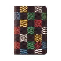 Louis Vuitton Pocket Organizer Color Block Flip Design Coated Canvas Card Holder Men Wallets Brown Multicolor N00138 Basic Set (Bag+Dust Bag)
