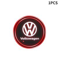 Led Car Cup Drink Holder Logo Light USB Charging Luminous Coaster For Volkswagen Sagitar GTI Polo Passat R-Line Jetta R Scirocco