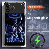 Game Dark Fnaf Phone Case For iPhone 17 16 e 15 14 13 12 11 X XR XS Plus Mini Pro Max Glass Magnetic Case iPhone 12 mini