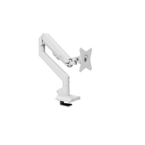 Arozzi Desk Mount | Neo Single - Gas Spring Monitor Arm AZ-ALZARE-NEO-WT | Tilt, Swivel, Rotation | Maximum weight (capacity) 9 kg | White