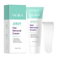 MOIKA 4IN1 Hair Removal Cream for Body Skin Moisturizing Inhibit Hair Growth Brighten Skin Remove Unwanted Hair 70g / 2 47 oz One Size white