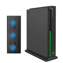 New Vertical Stand for Xbox One X with 3 Cooling Fans + 3 USB Port Hub Vertical Cooling Base/Dock for Xbox One X Game Console Only Stand juoda