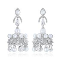 Fashionable Wind Chime Shaped Personalized Women's Earrings Tassel Zircon Earrings Fashion sidabras