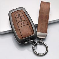 Zinc Alloy For Toyota Chr Camry Prius Land Cruiser Prado Furniture Corolla Yaris Rav4 Highlander Leather Car Key Case Cover