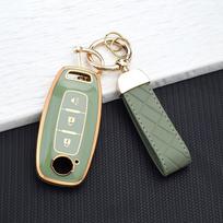 Tpu Key Case Holder For Nissan Qashqai J12 Juke Teana X-Trail T33 Kicks Altima Ariya 3 Buttons Soft Shell Fob Cover Key Chain
