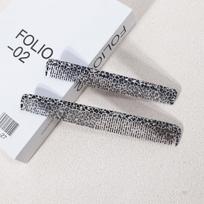 2pcs leopard print pattern hair comb, fine tooth anti-static hair comb, precise hair separation, suitable for all hair types