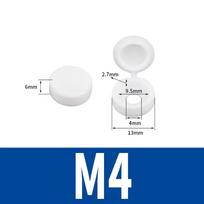 M4 M5 kryžiarankštis varžtas vinis varžtas dekoratyvinis dangtelis plastikiniai apsauginiai dangteliai sulankstomas užsegimas savisriegis varžtas sulankstomas dangtelis (as the picture,50pcs)
