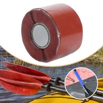Grip Tape Handle Oar Silicone Wrap Waterproof Self Fusing Soft Comfortable Material raudona