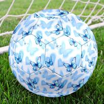 1PC Blue Butterfly Dreams Soccer Ball Size 5 Football Machine Sewn Indoor/Outdoor Universal Football Gift W96 Size 5