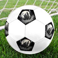 1PC Wolf Moon Soccer Ball Size 5 Football Machine Sewn Indoor/Outdoor Universal Football Gift W99 Size 5