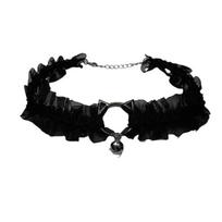 Lolita collar women's bell cat lace neckband choker neck collarbone chain necklace anime accessories