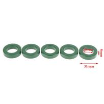 5Pcs Mn-Zn High Conductivity Green Ferrite Core Ring 31*19*8Mm Anti-Interference Filter Inductor