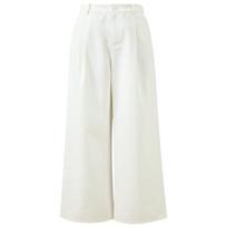 Sancai 2026 Spring White High-Waist Loose Straight-Leg Casual Pants XL