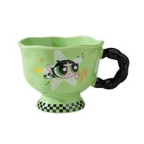 Feitian Mažoji policininkė Puodelis Naujas Keramikinis Aukštos Vertės Namų Pieno Avižų Dubenėlis Poros Vandens Puodelis Gimtadienio Dovana Powerpuff girls officially licensed