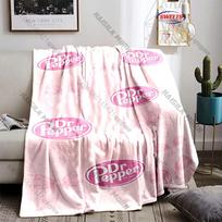 Multiple Styles Dr. P-Pepper Printed Decorative Blanket for Living Room Bed Couch Soft Cozy Blanket for Friend's Luxury Gift 75x90cm