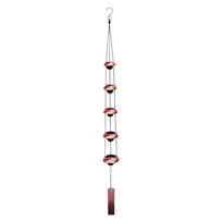 Wind Chimes for Outside 36 Inches Home Decor with 5 Bells Musical Chimes for Garden Patio Porch Backyard Home Balcony Window